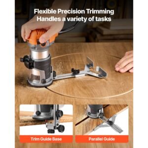 wood router 1 hp 710w variable speed palm router tool with 14 in collet compact edge wood trimmer with fixed plunge tilt base soft start for woodworking trimming diy projects corded 3.jpg