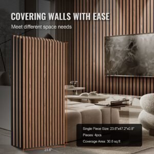wood slat acoustic panels 236 x 472 inch mdf accent wooden wall panels for modern interior wall faux wood wall board panels for stylish decor and noise reduction walnut 5.jpg