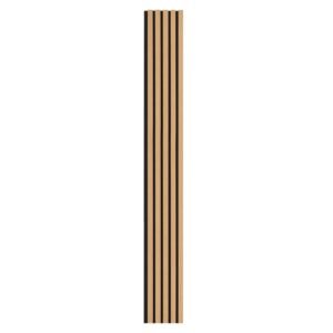 Wood Slat Acoustic Panels, 7.9 x 94.5 inch, MDF Accent Wooden Wall Panels for Modern Interior Wall Decor, Faux Wood Wall Board Panels for Noise Reduction, Light Oak