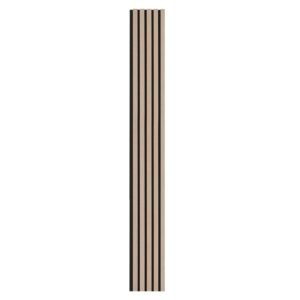 Wood Slat Acoustic Panels, 7.9 x 94.5 inch, MDF Accent Wooden Wall Panels for Modern Interior Wall Decor, Faux Wood Wall Board Panels for Noise Reduction, Silver Wood