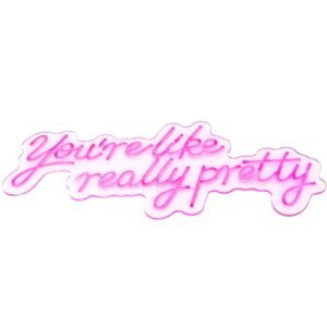 youre like really pretty neon sign 275 x 12 pink led neon signs for wall decor large lights sign with remote control and power adapter used for party wedding living room office 3.jpg