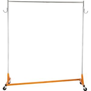 z rack industrial grade z base garment rack rolling z garment rack sturdy steel z base clothing rack with lockable casters for home garment store display commercial use oran 1.jpg