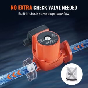 007 f5 7ifc hot water recirculating pump, 110v, 70w 23 gpm hot water circulation pump, 1" npt flange 3 speed circulator pump, quiet operation circulator pump for home water heater system