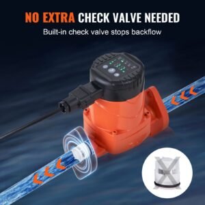 007e 2f2 hot water recirculating pump, 110v, 42w 16 gpm high efficiency circulator pump, emc automatic hot water circulation pump 1" npt flange circulator pump for home water heater system