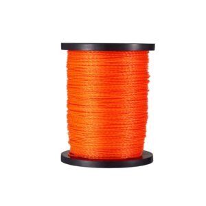 0.095 in 1280 ft String Trimmer Line, Orange Heavy Duty Weed Eater String, Premium Nylon Universal Replacement Trimmer Line Spool with Twisted Design, Suitable for Professional & Homeowner Use