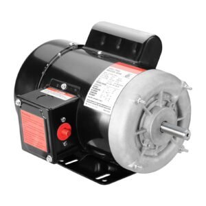 0.75hp electric motor 1725 rpm, ac 115v/230v, 56 frame, air compressor motor single phase, 5/8" keyed shaft, cw/ccw rotation for agricultural machinery and general equipment