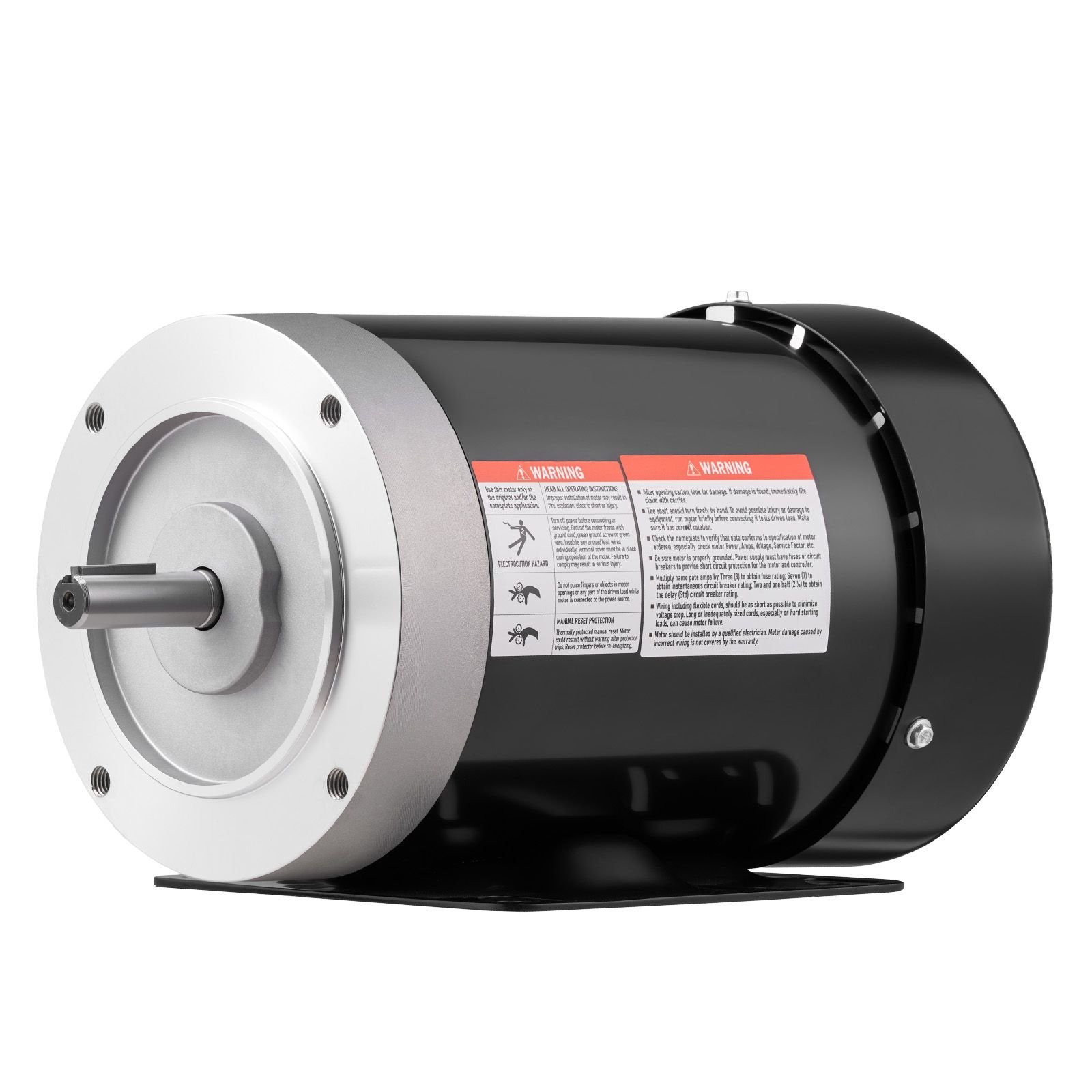 1 hp electric motor, 1725rpm air compressor motor, cw/ccw rotation, 5/8 inch shaft diameter, 1.88inch shaft length, 4.1n.m torque, three phase, tefc cooling, 230v/460v, 56c frame