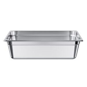 1 Pack Stainless Steam Hotel Pan, Full Size Table Steam Pan, 6 Inch Deep Anti Jam Restaurant Supplies Reusable Rustproof Catering Storage for Home, Party, Restaurant, Hotel, Buffet