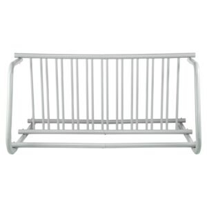10 holders floor bike rack, 59" length all steel grid bike rack, 10 bike capacity dual side storage stand for garages streets yards bike events