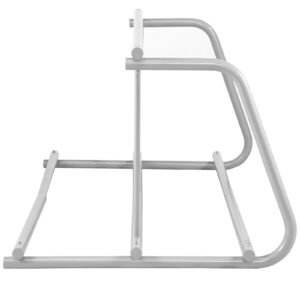 10 holders floor bike rack, 59" length all steel grid bike rack, 10 bike capacity dual side storage stand for garages streets yards bike events