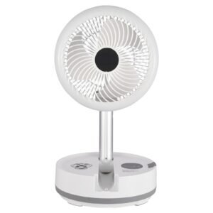 10 inch portable foldable rechargeable oscillating fan, 3 in 1 battery operated with remote control, quiet desk/table pedestal fan, 9 speeds,90 degree auto left/right rotation,for home,office