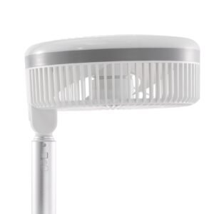 10 inch portable foldable rechargeable oscillating fan, 3 in 1 battery operated with remote control, quiet desk/table pedestal fan, 9 speeds,90 degree auto left/right rotation,for home,office