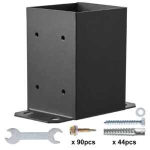 10 Pack 4x4 Post Base Brackets Heavy Duty Wood Post Fence Post Anchor