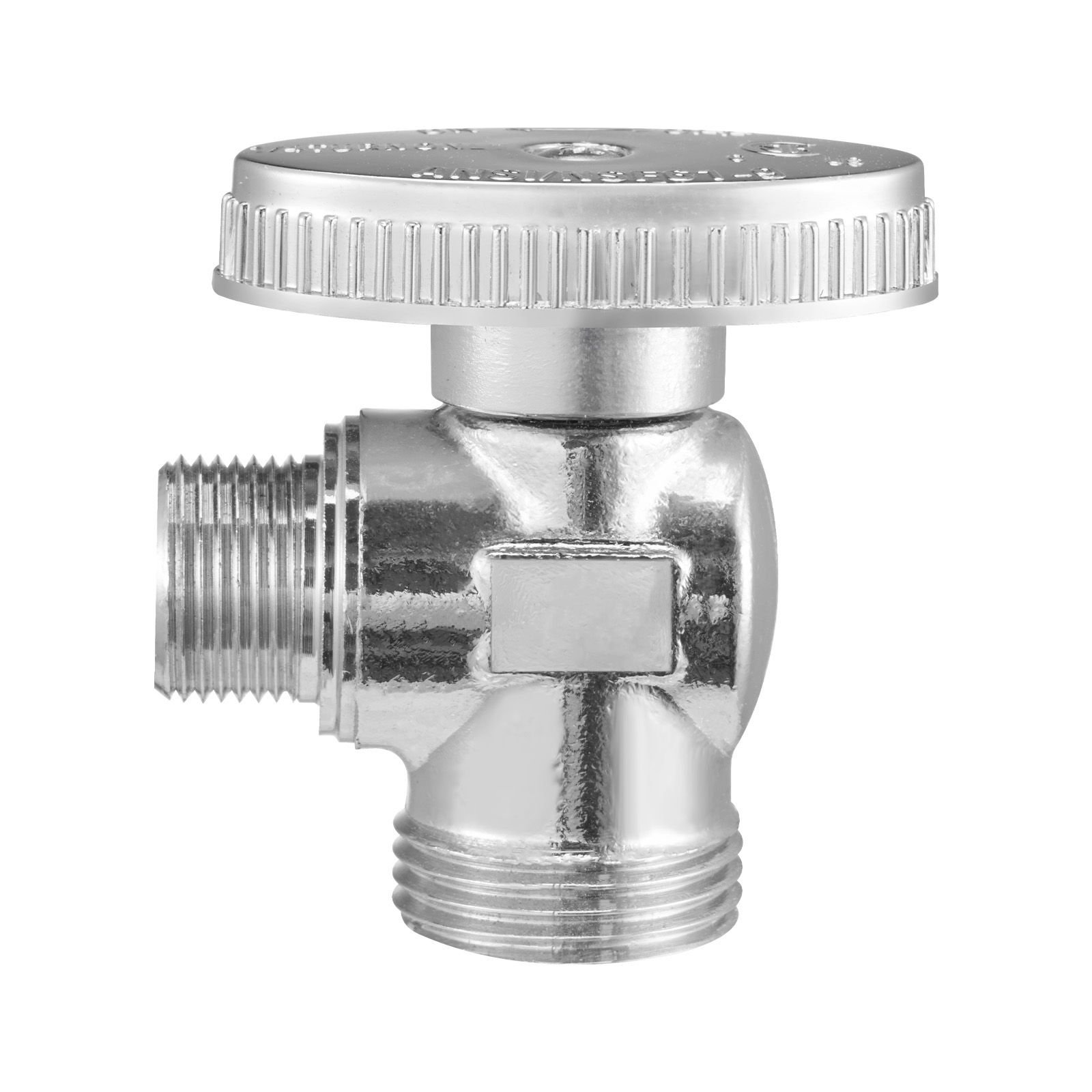10 pack angle stop valve, 1/4 turn water shut off valves, 1/2" nominal (5/8" od) compression inlet x 3/8" od compression outlet shutoff valve for bathroom kitchen toilet shower plumbing