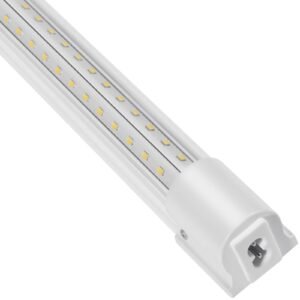 10 Pack LED Shop Light, 4 FT, 40W Linkable Shop Light Fixture, 6500 LM Ceiling Lights 59 in Power Cords with ON/OFF Switch 48 in Connector Cables, for Garage Warehouse Home Workkshop and Office