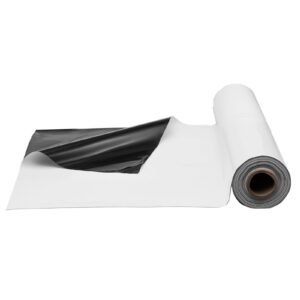 10' x 100' Plastic Sheeting Heavy Duty, 6 Mil Thick Plastic Sheeting Roll, Plastic Drop Cloth Painters Tarp Covering for Crawl Space Vapor Barrier, Black and White Double-Sided, Multi-Purpose