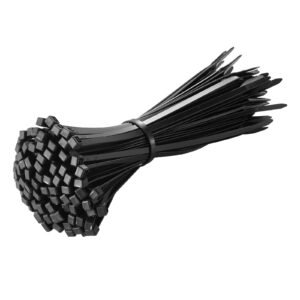 1000 pack cable zip ties, 8 inch heavy duty cable wire ties with 45lbs high tensile strength, multi purpose self locking nylon tie wraps, heat & cold resistant for indoor and outdoor use