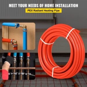 1000ft pex tubing pipe 1/2" pex tubing oxygen barrier radiant floor pex pipe radiant heat floor heating plumbing cold and hot water tubing