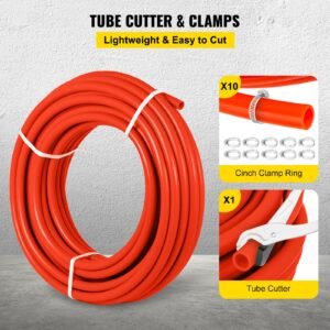 1000ft pex tubing pipe 1/2" pex tubing oxygen barrier radiant floor pex pipe radiant heat floor heating plumbing cold and hot water tubing