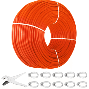 1000Ft PEX Tubing Pipe 1/2" PEX Tubing Oxygen Barrier Radiant Floor PEX Pipe Radiant Heat Floor Heating Plumbing Cold and Hot Water Tubing