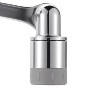 1080° swivel faucet extender, 2 sprayer modes sink water faucet aerator extension, kitchen bathroom rotatable spray attachment with brass robotic arm, rotating splash filter wash hand/hair/face