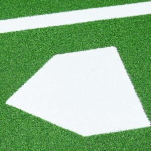 10x3.8 ft baseball softball hitting batting mat, indoor/outdoor anti slip anti fade softball mat, lined & foam backing training aid with tightening rope, portable practice mats, green