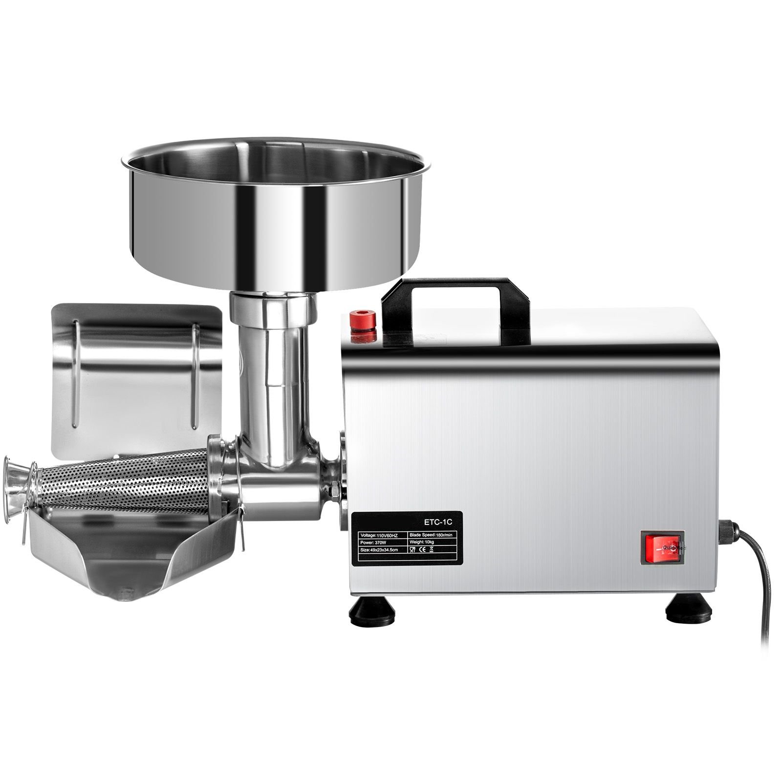 110v electric tomato strainer 370w commercial grade tomato milling machine stainless steel tomato press and strainer 90 160 kg/h pure copper motor food strainer and sauce maker