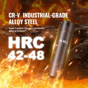 1/2" drive impact socket set, 33 piece socket set sae 3/8" 1" and metric 10 24mm, 6 point cr v alloy steel for auto repair, easy to read size markings, rugged construction, includes storage case