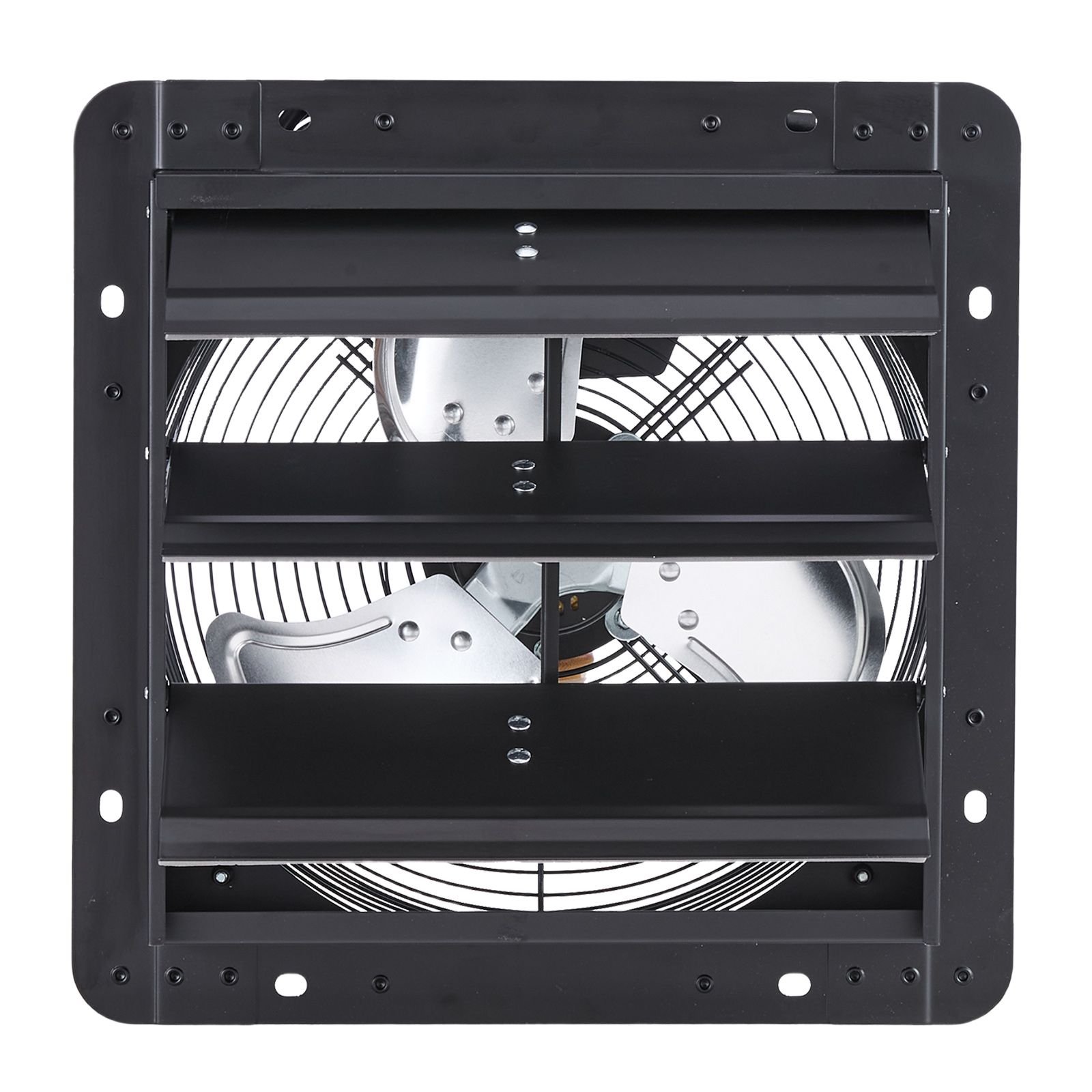 12 inch shutter exhaust fan wall mounted attic vent fan with variable speed controller 1100 cfm ac motor heavy duty steel low noise for shed garage greenhouse ventilation cooling black.jpg