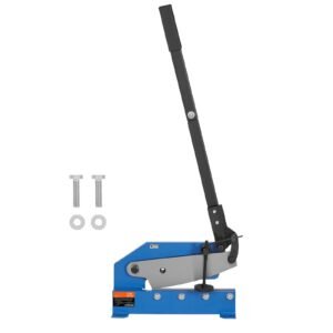 12" Manual Hand Plate Shear for Metal Sheet Processing, HS-12 Benchtop Cutter with Q235 Material, for Crafts Thick Steel Crafting, Heavy Duty Roll Press Machine for Builders, DIY Enthusiasts