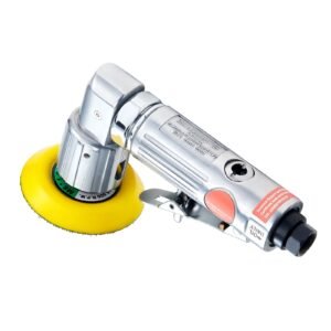1/2/3 inch random orbital air sander, high speed 15000rpm mini pneumatic sander for auto body work, 58pcs air powered sander kit with sandpapers, wool pad, wavy sponges
