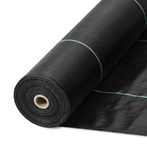 13FTx108FT Premium Heavy Duty Weed Barrier Landscape Fabric, 5OZ Woven Geotextile Fabric Under Gravel, High Permeability for Weed Blocker Weed Mat, Driveway Fabric, Weed Control Garden Cloth