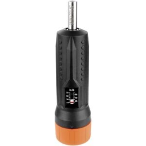 1/4" drive torque screwdriver wrench set | 10 70 in lbs torque adjustment range | 1 in lb increment torque screwdriver | driver bits set with view window, 12 bits & case, magnetic function