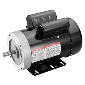 1.5HP Electric Motor 1725 rpm, AC 115V/230V, 56C Frame, Air Compressor Motor Single Phase, 5/8" Keyed Shaft, CW/CCW Rotation for Agricultural Machinery and General Equipment