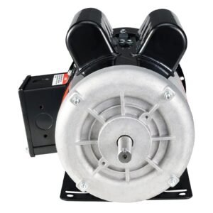 1.5hp electric motor 3450 rpm, ac 115v/230v, 56 frame, air compressor motor single phase, 5/8" keyed shaft, cw/ccw rotation for agricultural machinery and general equipment