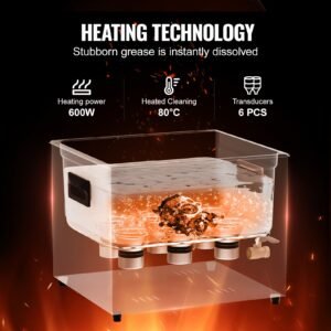 15l ultra sonic cleaner, 360w digital ultrasonic cleaning machine with gentle mode & upgraded degassing, 40khz industrial ultrasound cleaner with heater & timer for retainer, jewelry, tools
