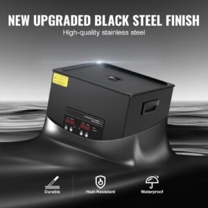 15l ultra sonic cleaner, 360w digital ultrasonic cleaning machine with gentle mode & upgraded degassing, 40khz industrial ultrasound cleaner with heater & timer for retainer, jewelry, tools