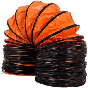 16 ft pvc flexible duct hosing for 12 inch exhaust fan (12in 16ft)