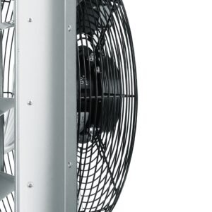 16'' shutter exhaust fan, high speed 2000 cfm, aluminum wall mount attic fan with ac motor, ventilation and cooling for greenhouses, garages, sheds, shops, fcc
