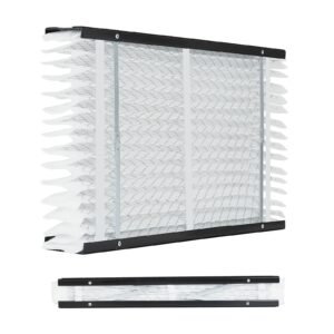 16 x 28 x 4 furnace filter, merv 11 hvac ac filters,12 month electrostatic pleated air conditioner filters, 2 pack (actual size: 16.34 x 27.76 x 3.98 inch) for capturing dust, smog, pet dander