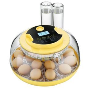 18 Egg Incubator, Automatic Egg Turner with LED Candler, Temperature & Humidity Control, 360° View Clear Window, Auto Water Refill, Poultry Eggs Incubators for Hatching Chicks Ducks Goose Quail