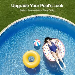 18 ft round above ground pool liner, unibead pool liners, standard gauge, 52inch wall height, designed for steel sided above ground swimming pools