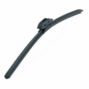 18" rubber wiper blades, 46 cm universal replacement wind shield wiper, low noise & better fit, with 4 different clips for most car, easy installation