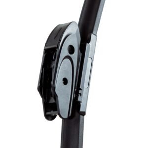18" rubber wiper blades, 46 cm universal replacement wind shield wiper, low noise & better fit, with 4 different clips for most car, easy installation