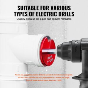 2 in pvc pipe reamer, aluminum alloy, pvc pipe fitting saver, for use with sch 40 abs, pvc, cpvc pipes, clean leftover pipe & solvent cement remnants, for water lines, drain lines, vent lines