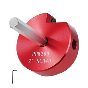 2 In PVC Pipe Reamer, Aluminum Alloy, PVC Pipe Fitting Saver, for Use with SCH 40 ABS, PVC, CPVC Pipes, Clean Leftover Pipe & Solvent Cement Remnants, for Water Lines, Drain Lines, Vent Lines