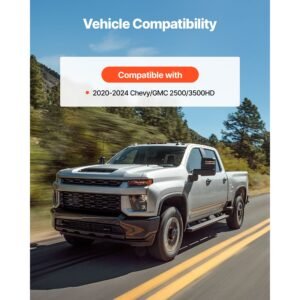 2 inch torsion bar keys for 2020 2024 chevy/gmc 2500/3500hd, front leveling lift kit heavy duty steel suspension level kit with 4 bushings, chassis leveling kit compatible with chevy and gmc