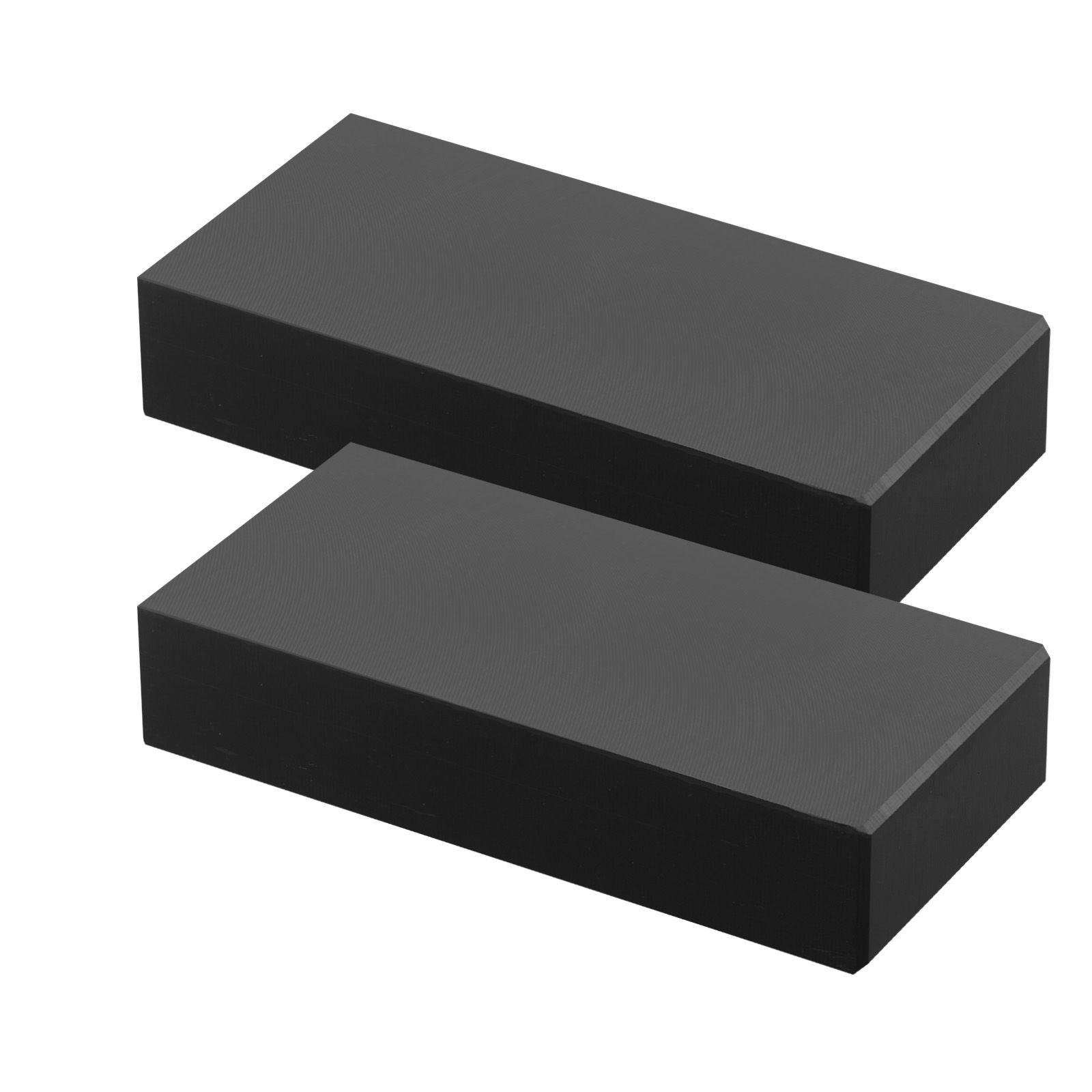 2 pack handrail connectors, flat extension stair railing accessories, pom hand rail connector fittings for rectangular cable railing, deck cable rail system outdoor, matte black, ht 04