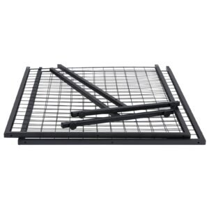 2' x 5.6' grid wall panels tower, 2 packs wire gridwall display racks with t base floorstanding, double side gridwall panels for art craft shows, retail display with extra clips and hooks