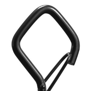 20 pcs q hanger hooks, 2.17 in q hanger string light hooks outdoor, heavy duty outdoor screw hooks with security buckle, for hanging outdoor string lights, christmas lights, cups, decors (black)